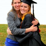 With my roommate Jennifer at her graduation.